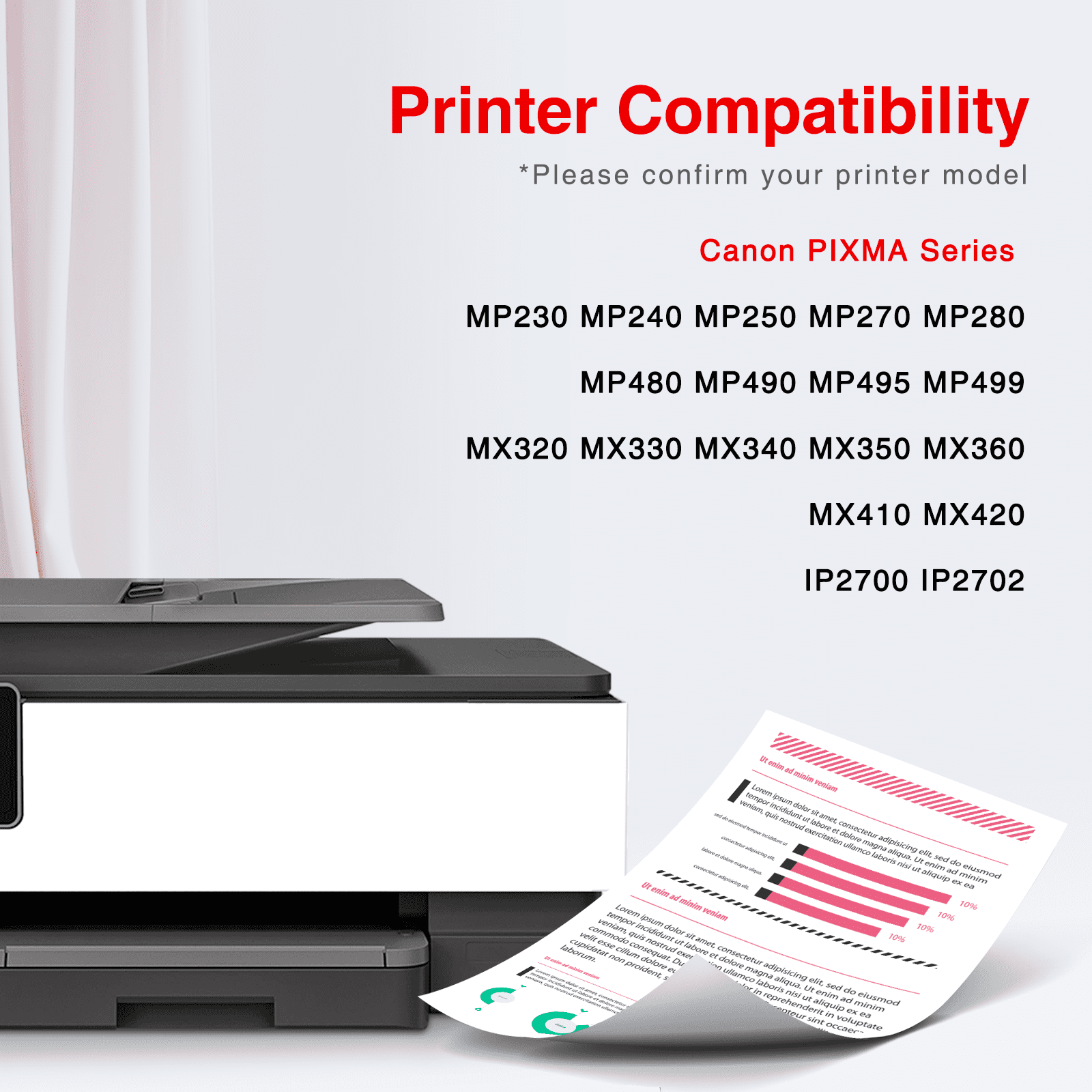 210XL Ink Cartridge Compatible for Canon 210XL 211XL Combo Pack for Canon Ink 210XL and 211XL (Black, Tri-Color)