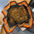 thumbnail image 5 of Nuevo diseño de chal satinado con estampado de leopardo salvaje, pañuelos cuadrados de seda para el cuello para mujer, pañuelo para mujer, 5 of 5