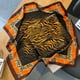 thumbnail image 5 of Nuevo diseño de chal satinado con estampado de leopardo salvaje, pañuelos cuadrados de seda para el cuello para mujer, pañuelo para mujer, 5 of 5