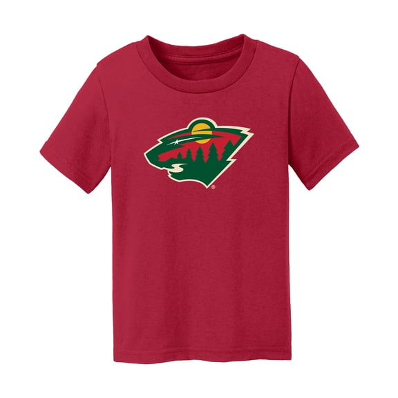 Toddler Chad & Jake Red Minnesota Wild Primary Logo T-Shirt