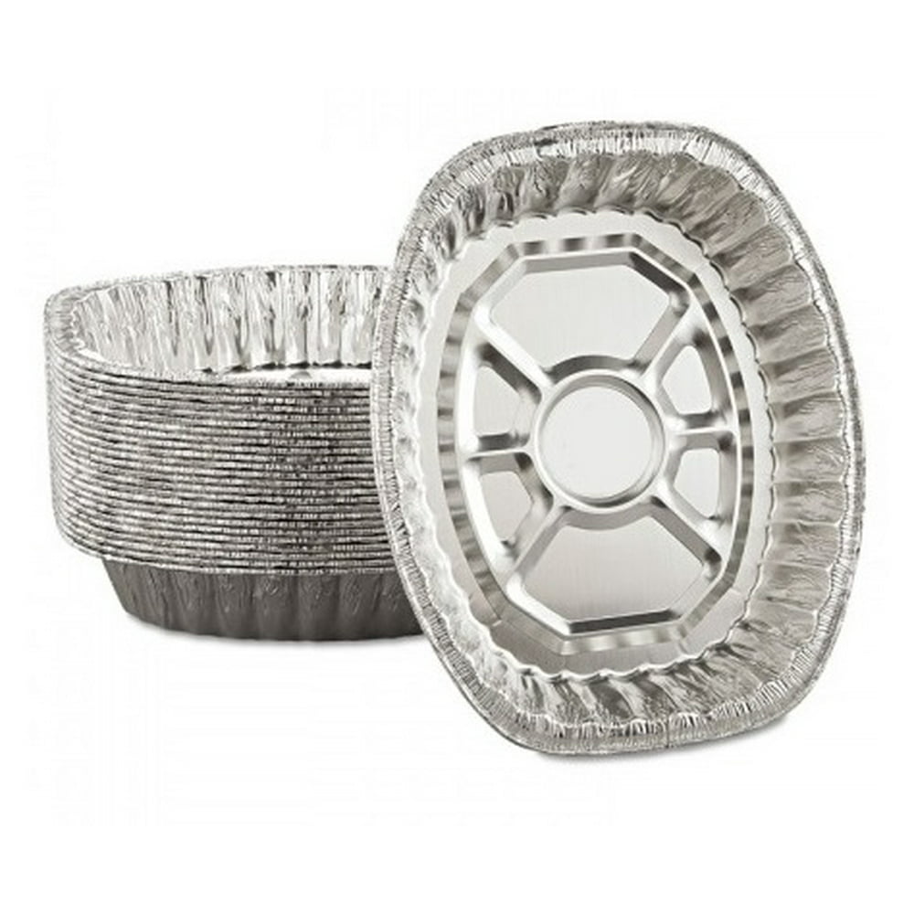 [10 Pack] Disposable Durable Aluminum Oval Roaster Pan Turkey