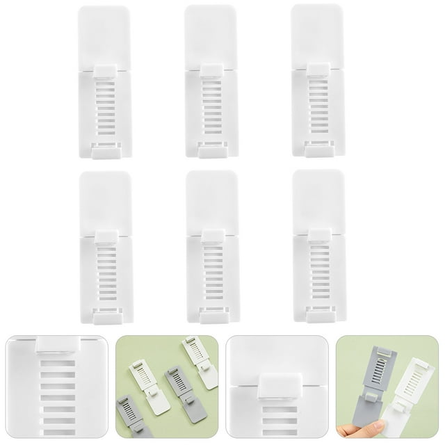 ORDDIART 6 Pcs Poignées de Levage de Siège de Toilette de Salle de Bain Blanches Utilisation Facile Couvercle de Toilette Couvercle Poignée de Pot