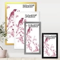 thumbnail image 4 of Beautiful Pink Birds Sitting On Flowering Branches 20 in x 20 in Framed Painting Canvas Art Print, by Designart, 4 of 4