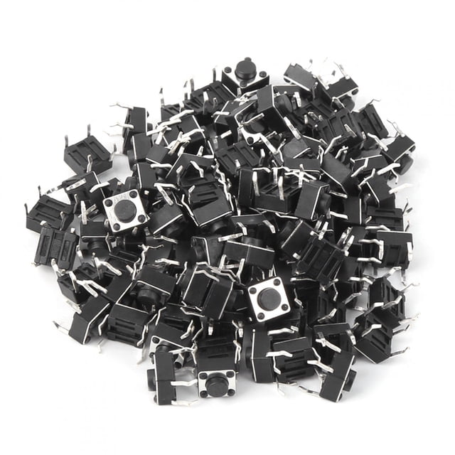 Oubit Micro Tact Switch,100pcs Momentary Tactile Push Tact Switch Mini Tact Switch Smart Functionality