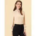 thumbnail image 2 of Dde San Patricio profesional Blusas de gade manlarcon cuello alto elegante pamujer  rofresco M, 2 of 5