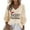 Beige, variant on Under 10 dollars! Merry Christmas Shirts Women Funny Letter Graphic Long Sleeve Pullover Xmas V Neck Blouse Holiday Plus Size Tops