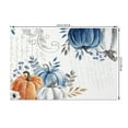 thumbnail image 4 of SUNOLIFE Fall Autumn Placemats Set of 4,Blue Watercolor Pumpkins Fabric Table Place Mats 12x18 inch, 4 of 4