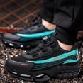 thumbnail image 3 of Baotou Zapatos Protección Laboral Antigolpes Y Antipinchazos Con Botón Giratorio Zapatos Seguridad Cómodos Y Perezosos [con Video] (Azul 42), 3 of 9