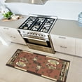 thumbnail image 3 of Ottomanson Non-Slip Rubberback Coffee Cups 2x5 Kitchen Runner Rug, 20" x 59", Dark Orange, 3 of 8