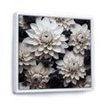 thumbnail image 2 of Designart "Monochrome Mums Minimalism" Mums Floater Framed Canvas Prints, 2 of 5