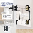 thumbnail image 2 of Front Door Handle Heavy Duty Upgraded Front Door Lock Set Exterior Entry Matte Door Handles (Without Deadbolt), 2 of 9