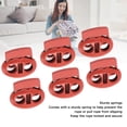 thumbnail image 4 of Spring Cord Lock, 30pcs Premium Zinc Alloy Spring Cord Lock Strong Springs Easy To Tighten Shoe Lace Toggles Stopper Gloves Lock For Drawstrings, 4 of 8