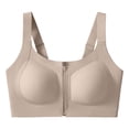 thumbnail image 5 of SPZTSX Sports Bras for Women Front Zipper Easy On Wireless High Support Seamless Post Surgery Workout Yoga Bra, 5 of 5