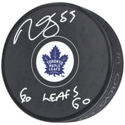Mark Giordano Toronto Maple Leafs Autographed Hockey Puck with "Go Leafs Go" Inscription - Fanatics Authentic Certified