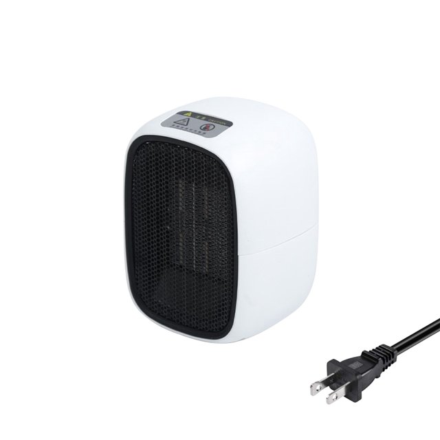 Desktop Portable Heater With Solar Panel, Ptc Heating, 50W Power, 110V And Compact Design For Office, Personal Space And Small Room Warming Below 10 Square Meters