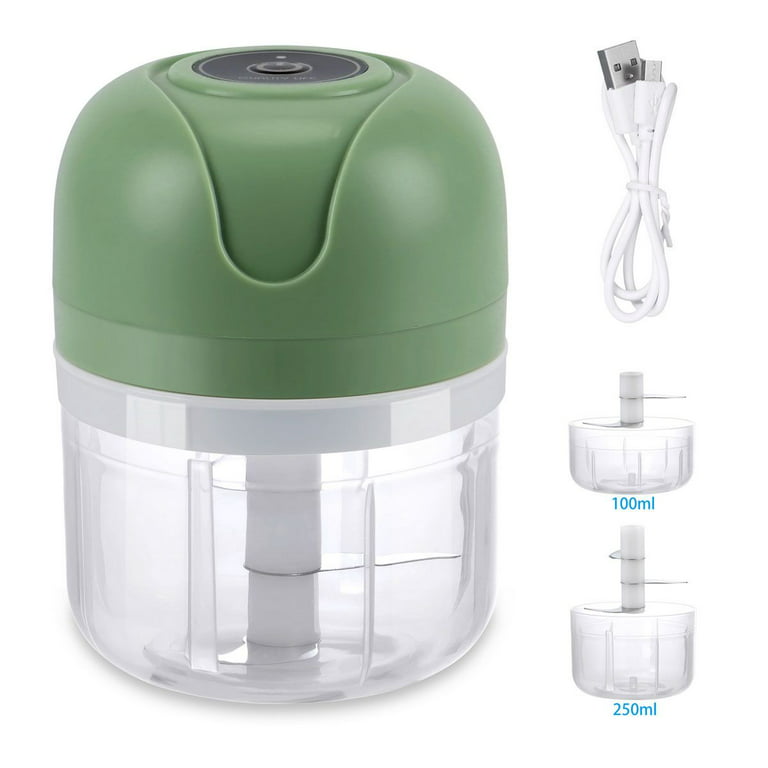 Food Processor Cordless Meat Garlic Chopper with 5 Cup Stainless Steel  Bowl, 6000mAh USB Rechargeable Electric Vegetable Chopper BPA-free Baby  Food