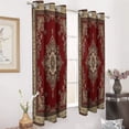 thumbnail image 3 of Bohemia 2pcs Blackout Curtains For Living Room Bedroom Grommet Top Window Set for Left And Right Biparting Open, 3 of 6