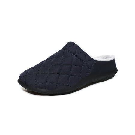 

Rotosw Mens Slip-on Mules House Slippers Comfortable Indoor Outdoor Warm Shoes