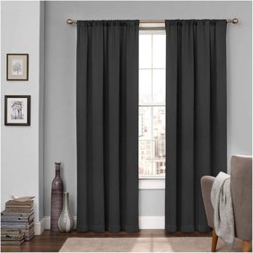 Austin Single Micro Suede Blackout Curtain Mocha 84 Walmart Com
