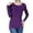 Purple, variant on Diufon Nursing Tops for Women Soft Breastfeeding Maternity Shirt Short Sleeve Round Neck Pregnancy Clothes