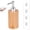 Khaki, variant on Bxaolu Hand Soap Dispenser Bathroom, Wood Dish Soap Dispenser for Kitchen, 10 Oz Plastic Hand and Dish Soap Dispensers Set with Bamboo Pump, 2 Pack Refillable Liquid Lotion Containers Bottle