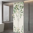 thumbnail image 3 of Sage Green Eucalyptus Window Privacy Film, Farmhouse Weeping Leaves Linen Static Cling UV Sun Blocking Heat Control Window Tint Day and Night, Non-Adhesive One Way Windows Privacy Cover 29.5''x78.7'', 3 of 7