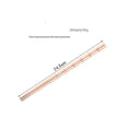 thumbnail image 2 of Wollet Pure Copper Chopsticks, Elongated Chopsticks, （9.64inches）24.5cm, Solid Bamboo Serving Chopsticks, Elongated Chopsticks, 2 of 7