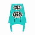 thumbnail image 5 of WestinTrends Elevated Modern Pet Stand Feeder for Cats & Dogs Puppy, Removable stainless steel bowls, UV and Weather Resistant, 5 of 7