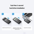 thumbnail image 3 of Caja Ssd Estuche SSD externo de 2,5 pulgadas Estuche HDD móvil de 6 Gbps Smart Sleep (Tipo-C de alta velocidad) Kuymtek Para estrenar, 3 of 4