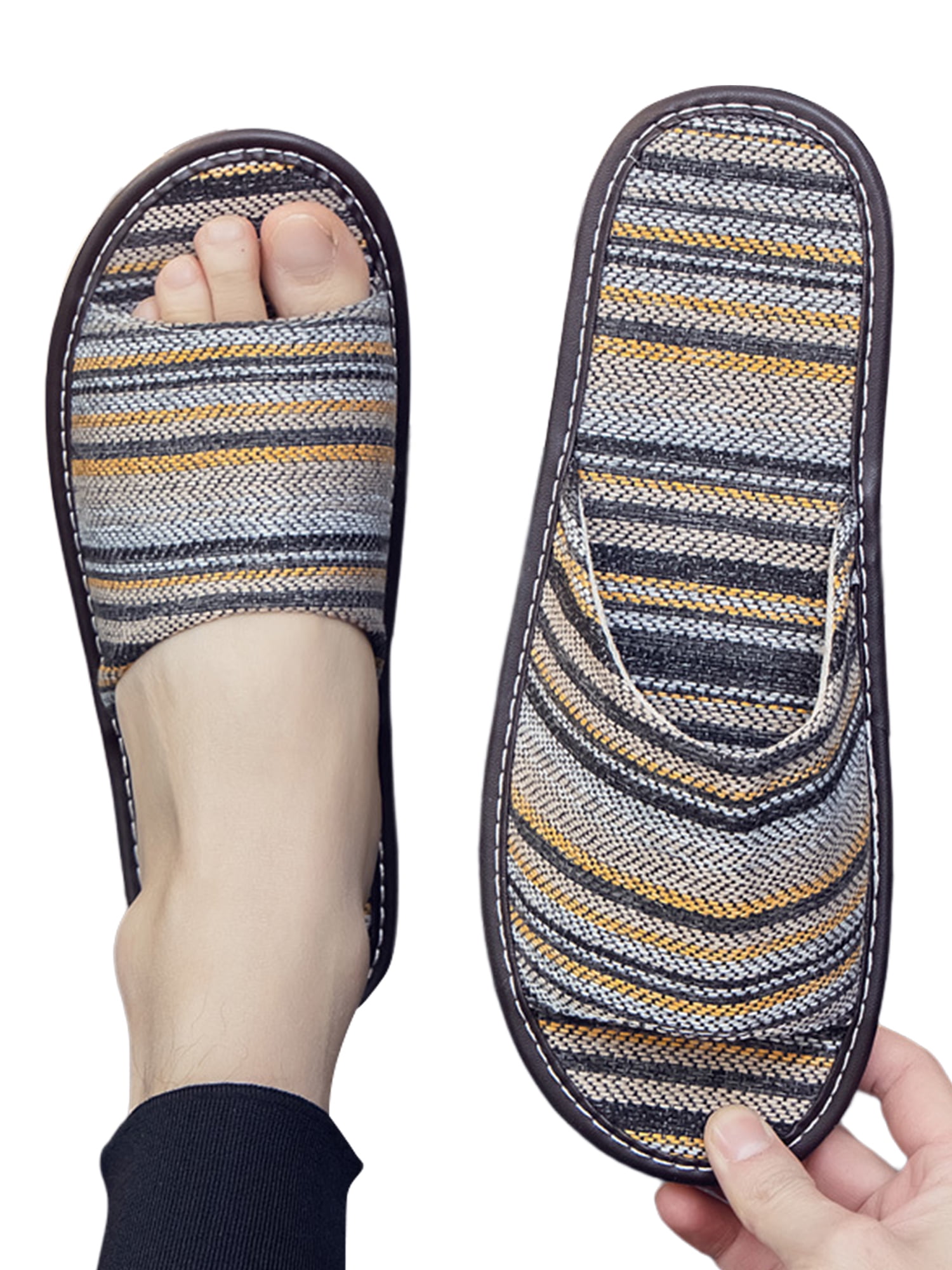 Frontwalk Unisex Slides Nonslip House Shoe Slip On Slide Slippers