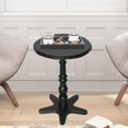 thumbnail image 7 of GZXS Black Round End Table, Vintage Small Nightstand for Sofa, Bedside or Plant Stand, 15.75"Dia x 21.65"H, 7 of 7