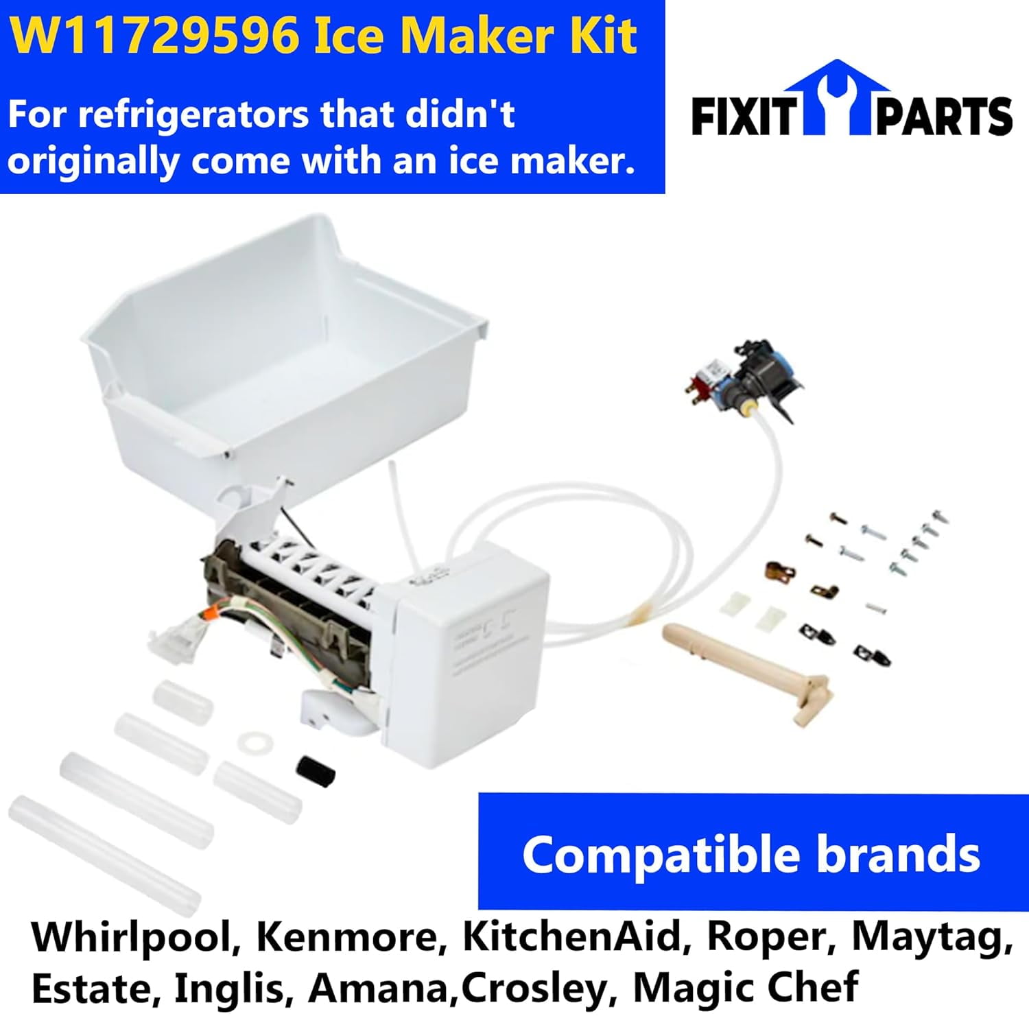 Whirlpool W11165546 OEM Original Washer Shift Actuator with 3 Wire Connectors Kit