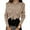 Khaki, variant on Women's Ruffle Sweaters Mock Neck Fall Fitted Pullover Sweater Tops