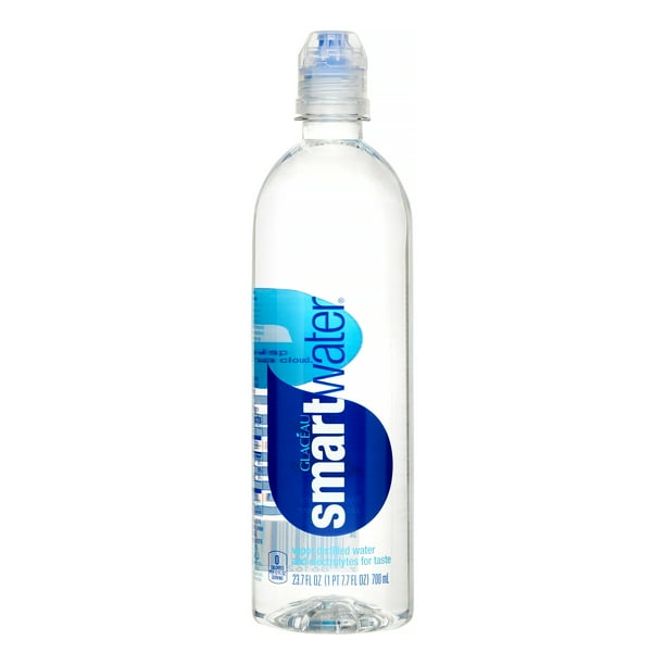 smartwater Vapor Distilled Water, 23.7 Fl Oz, 24 Ct