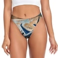thumbnail image 1 of Balery Airplane World Map Adventure Tangas de Algodón para Mujer con Estampado – Ropa Interior Sexy, Transpirable, G-string-4X-Large, 1 of 6