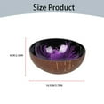 thumbnail image 3 of LOVEVER Natural Coconut Bowl  Decorative Bowl for Keys  Key Bowl for Entryway Table Candy Container Nuts Holder Fruits & Dry Snack Storage Bowl Round Handcrafted Bowl for Decoration, 3 of 4