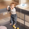 thumbnail image 6 of Babyeap Baby Playpen Large Play Yard Fence for Toddlers, 71"x50" Dark Gray, 6 of 11