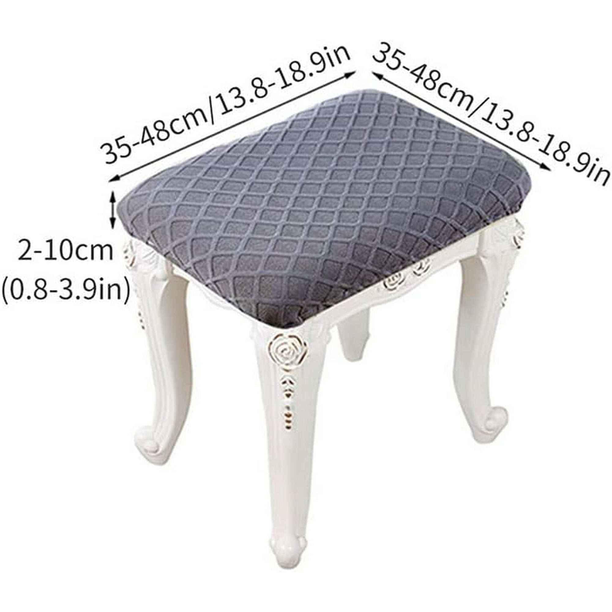 Pack Elastic Rectangle Bar Stool Covers Stretch Vanity Stool Cover Jacquard Chair Seat Slipcovers Counter Stool Cover Saddle Seat Covers Washable for Wooden Metal Bench 10 Walmart