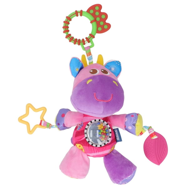 Sonajero colgante para bebé, juguete sonajero para cochecito, juguete para calmar al bebé, juguetes colgantes sensoriales, cochecito de juguete de felpa, características de vanguardia