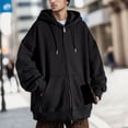 thumbnail image 1 of WILLBEST Sudaderas Navideñas para Hombre, Otoño/Invierno, con Cremallera Completa, Informal, para Uso Diario, Abrigo Superior XXGrande, 1 of 3