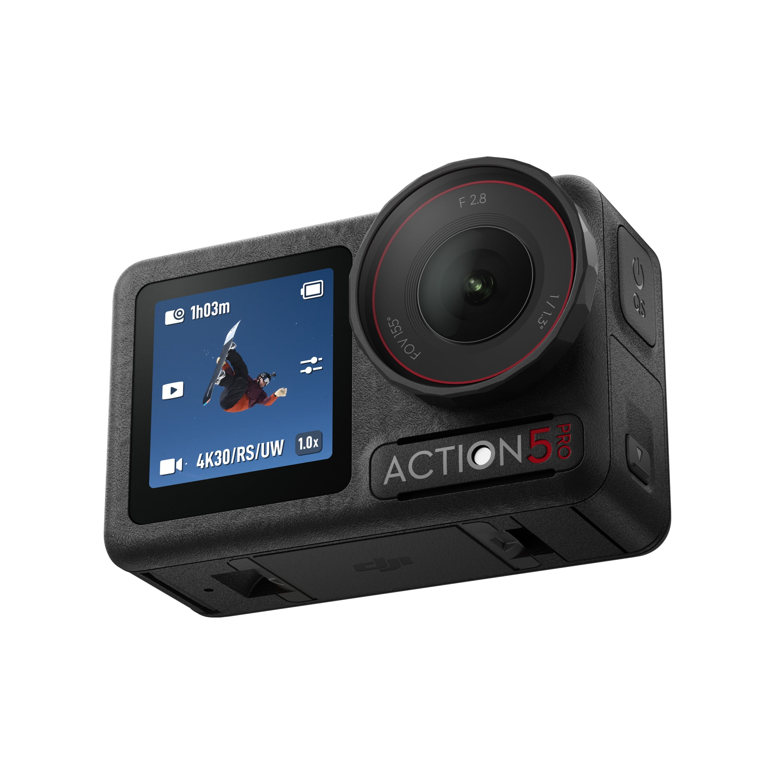DJI Osmo Action 5 Pro Standard Combo - Action Camera Waterproof with 4K UHD Video, 1/1.3" Sensor, Dual Screens, Stabilization, For Vlogging, Sports & Travel + 64GB Card & 50 Piece Accessory Kit