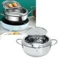 thumbnail image 3 of Japanese Tempura Small Fryer Pot, 304 Stainless Steel Multifunctional Tempura Frying Pan  for Shrimp, 3 of 7