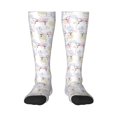 thumbnail image 2 of Lsque Hand Drawn Rabbit Printed Crew Socks Men's Women's LightWeight Thin Casual Calf Socks ,Knee High Socks,Cotton Socks, 2 of 9