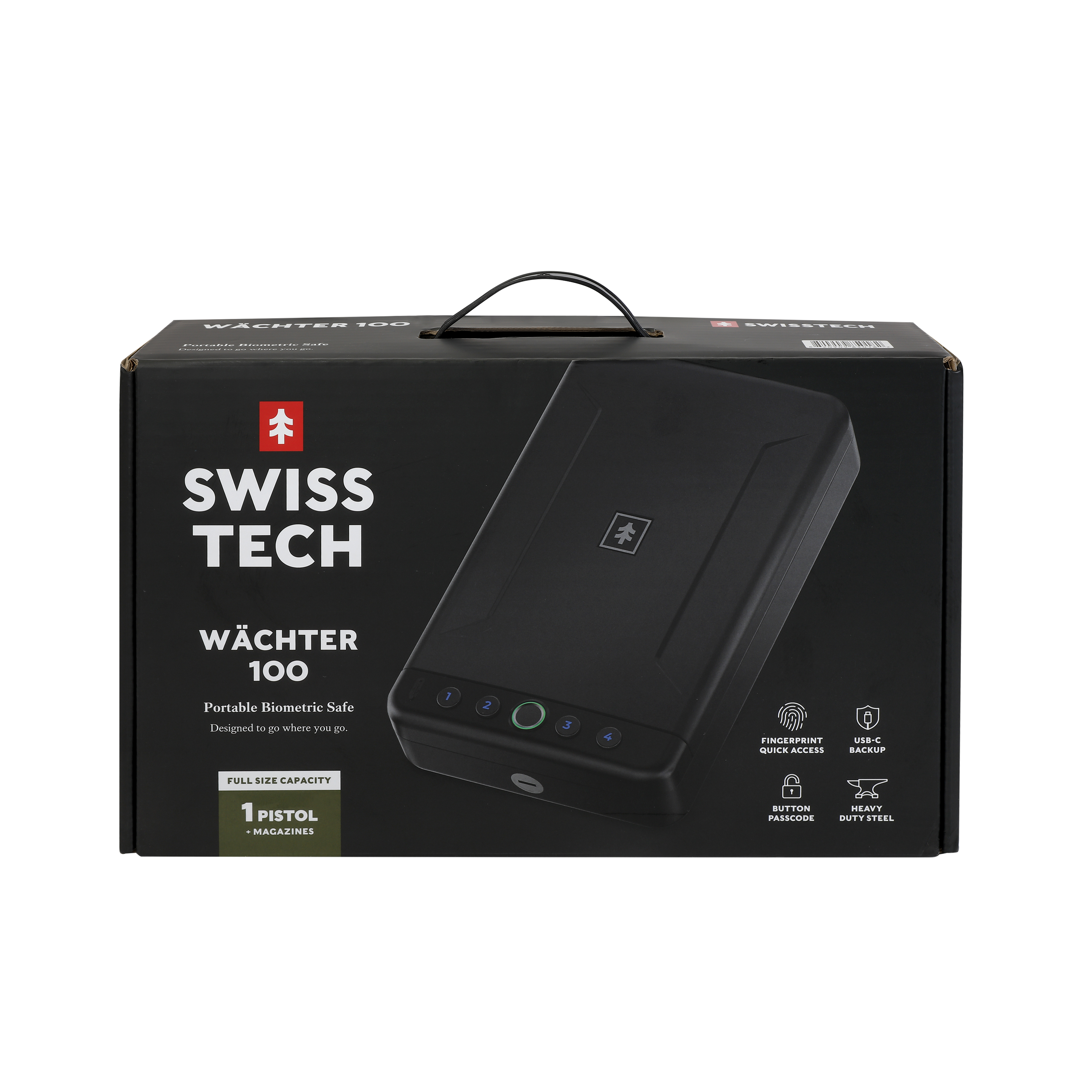 Swiss Tech Wächter 100 Biometric Safe with Fingerprint Lock photo 3