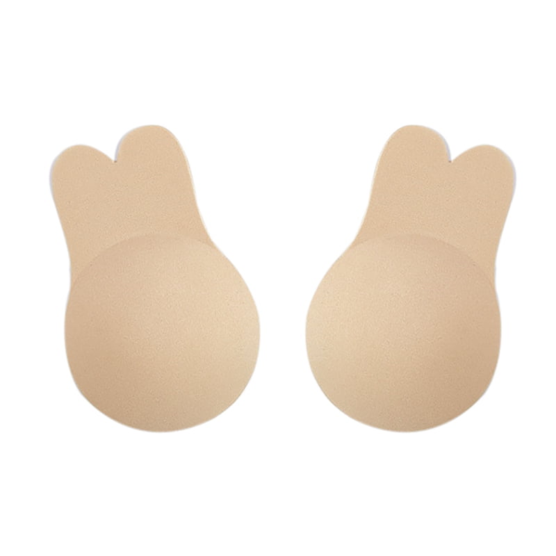 Breast Lift Tape Reusable Breast Pasties Nippleless Covers Rabbit Ear 2 Pair BRUSER Adhesive Bra