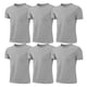 thumbnail image 1 of Camiseta de poliéster Yuxing Stay Tucked Crew de secado rápido para hombre, 6 piezas, gris, 130, 1 of 5