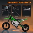 thumbnail image 5 of Kerry Yoo C11 36V Electric Dirt Bike for Kids 8-14, 350W Ride on Motorcycle, Electric Motorbike Teens,16 mph, High/Low Speeds-White, 5 of 7
