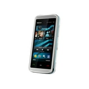 Nokia 5530 XpressMusic - 3G smartphone - microSD slot - LCD display - 2.9" - 640 x 360 pixels - rear camera 3.2 MP - white with blue accents
