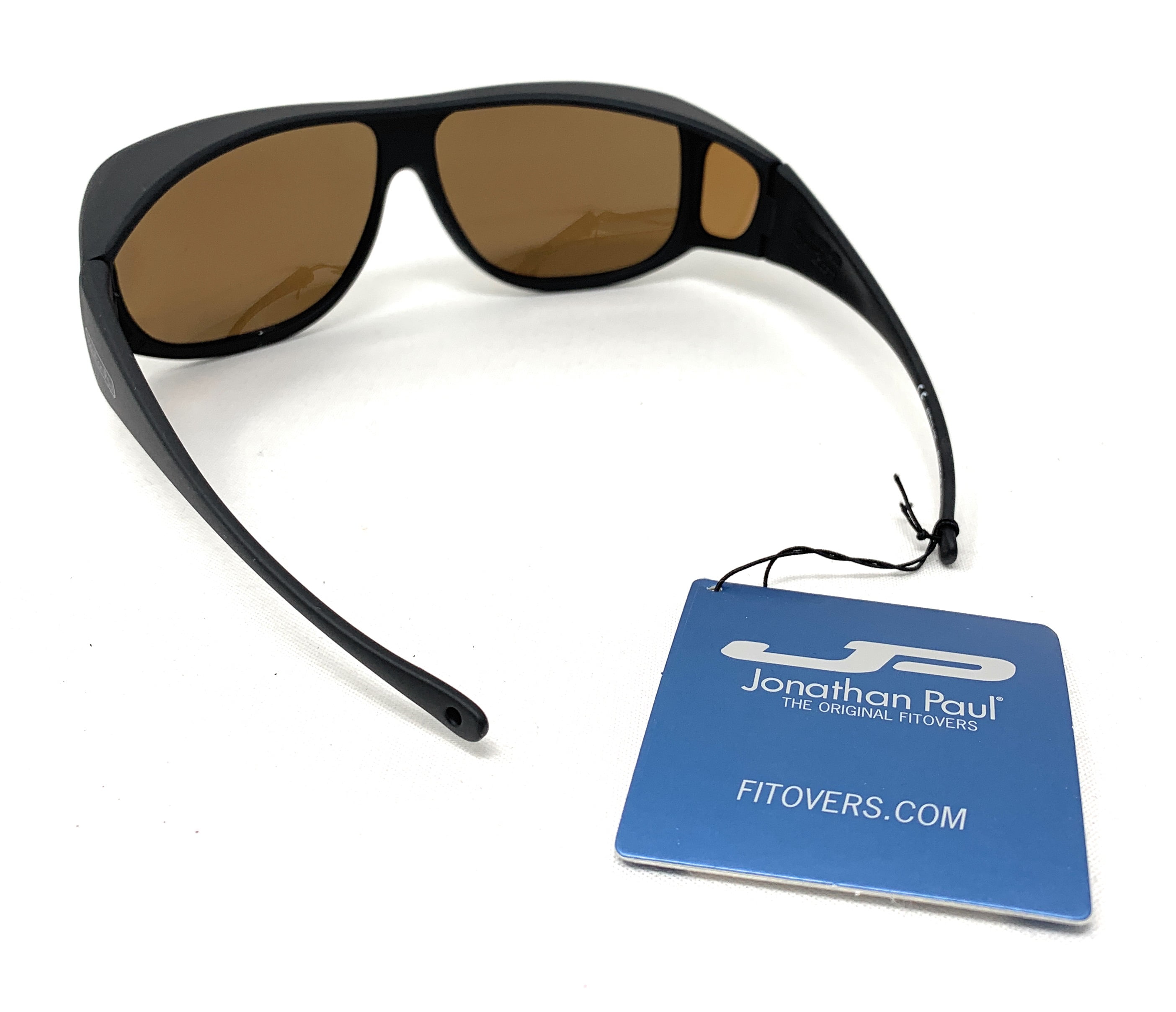 Jonathan Paul Fitovers XLarge Aviator Matte Black Polarized Amber Sunglasses Walmart