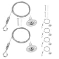 thumbnail image 1 of LIFKOME 6pcs Light Steel Wire For Picture Rail Hanging System In Outdoor Hanging, 1 of 8